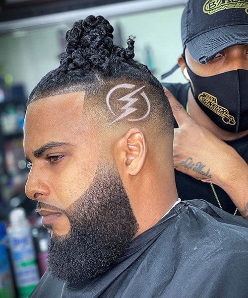 30 Haircut Designs That Match Your Style (Cool, Creative & Modern Looks) 2 Rebellious Lightning Bolt